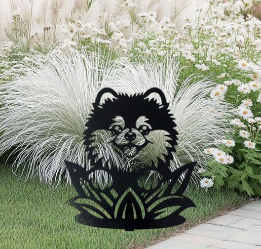 Tatlı Köpek Metal Silueti