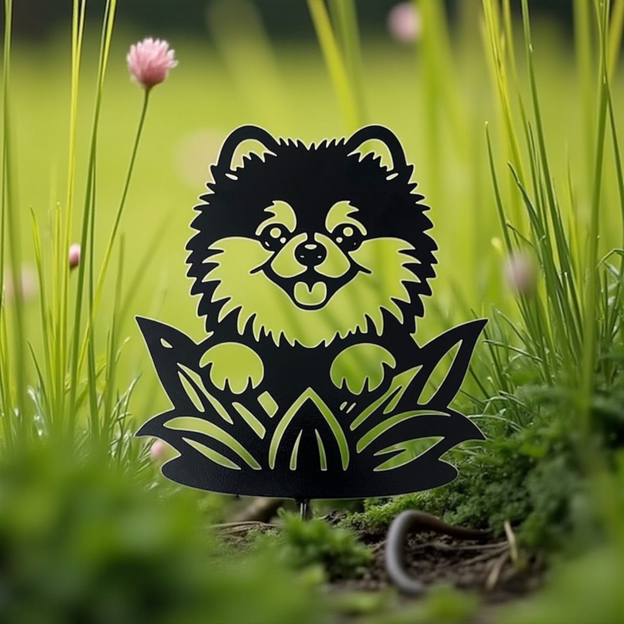 Oyuncu Köpek Metal Silueti